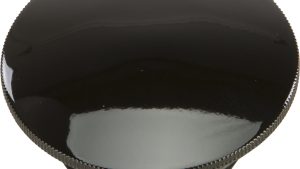 HARDDRIVE GAS CAP SCREW-IN SMOOTH NON-VENTED GLOSS BLACK `96-20