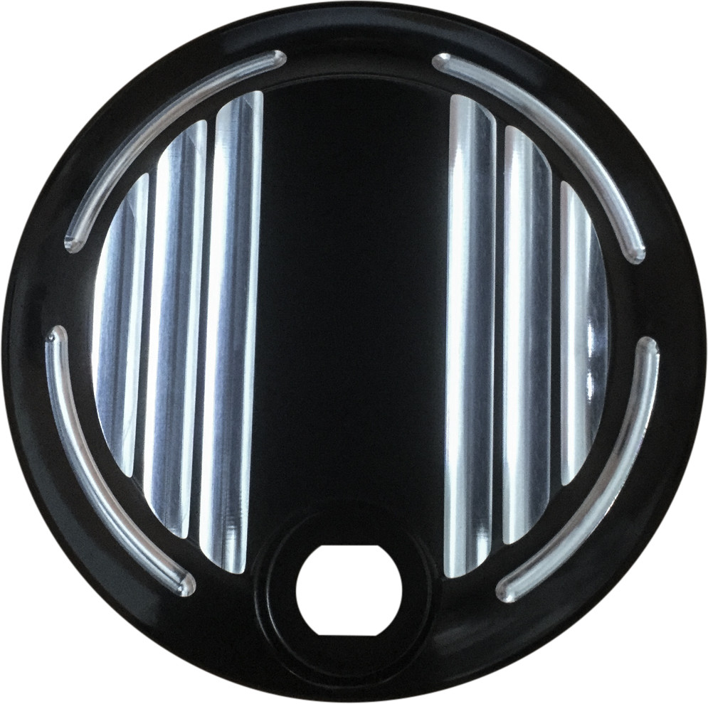 HARDDRIVE BILLET FUEL DOOR BLACK FLH/FLT 08-22