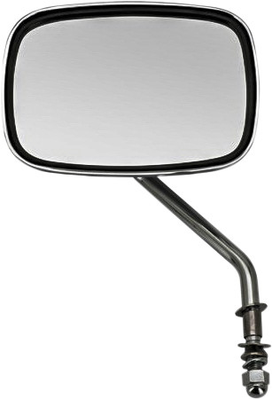 HARDDRIVE MIRROR OEM STYLE SHORT STEM CHROME LEFT