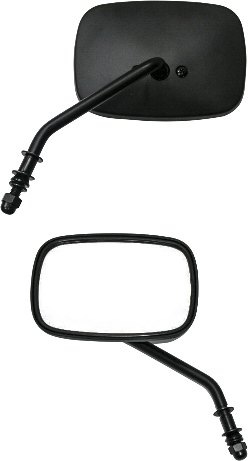HARDDRIVE MIRROR OEM STYLE SHORT STEM MATTE BLACK LEFT