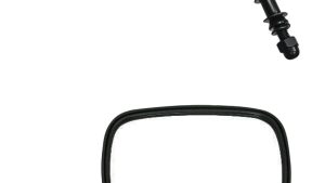 HARDDRIVE MIRROR OEM STYLE SHORT STEM MATTE BLACK RIGHT