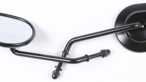 HARDDRIVE MIRROR OE STYLE TAPERED LONG STEM BLACK