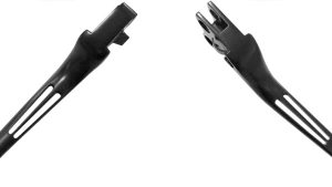 HARDDRIVE 2-SLOT LEVER SET  BLACK BIG TWIN 86-06  XL 96-03