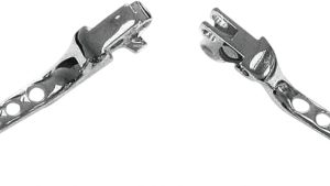 HARDDRIVE 5-HOLE LEVER SET CHROME BIG TWIN 07-UP