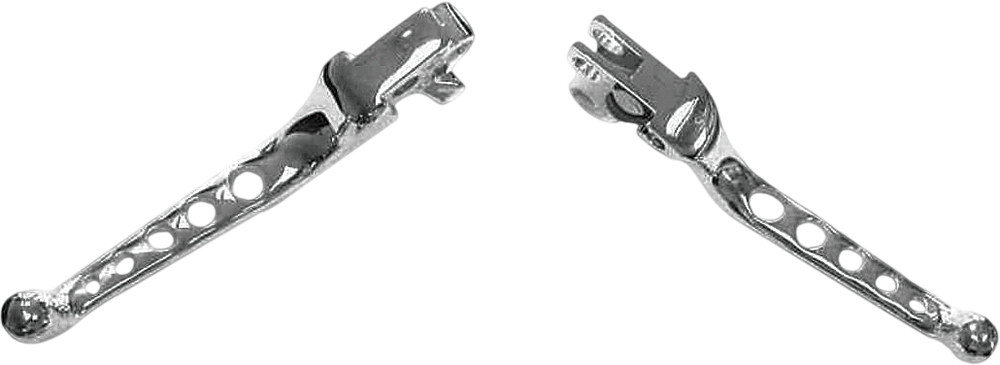 HARDDRIVE 5-HOLE LEVER SET CHROME BIG TWIN 07-UP