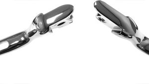 HARDDRIVE 3-HOLE  LEVER SET CHROME FLH/FLT 08-13