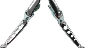 HARDDRIVE 4 HOLE LEVER SET CHROME SOFTAIL 15-17 CABLE