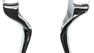 HARDDRIVE SMOOTH LEVER SET CHROME BT 07-UP EXCEPT FLT 08-UP