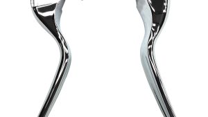 HARDDRIVE SMOOTH LEVER SET CHROME FLT 08-13 W/CABLE CLUTCH