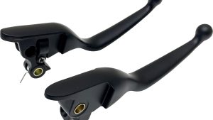 HARDDRIVE SMOOTH LEVER SET BLACK FLT `21-22 CBL CLUTCH