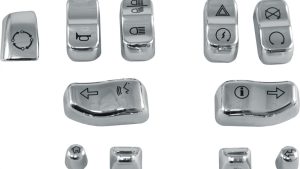 HARDDRIVE SWITCH CAPS CHROME FLH/FLT `14-23 11 PIECE