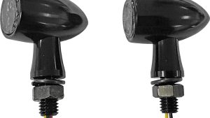 HARDDRIVE LED TURN SIGNAL BLACK AMBER W/SMOKED LENS