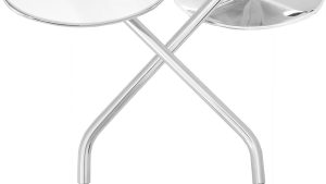 HARDDRIVE OVAL MIRROR CHROME LONG STEM