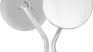 HARDDRIVE 4" ROUND MIRROR CHROME RIGHT SIDE