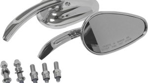 HARDDRIVE MIRRORS CHROME TAPERED CHROME
