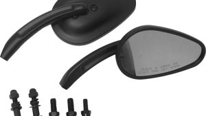 HARDDRIVE MIRRORS BLACK TAPERED BLACK