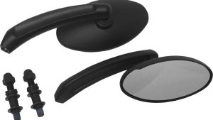 HARDDRIVE MIRRORS BLACK OVAL BLACK
