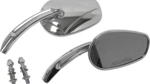 HARDDRIVE MIRRORS CHROME ARROW HEAD CHROME