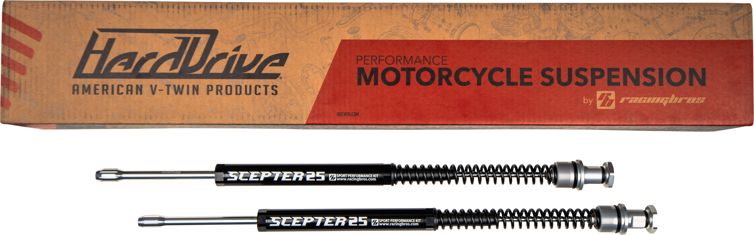 HARDDRIVE SCEPTER FORK KIT 41MM FLH/FLT 06-13