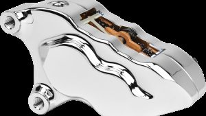 HAWG HALTERS INC 4 PISTON FRONT CALIPER L/H CHROME W/ 11.8" ROTOR