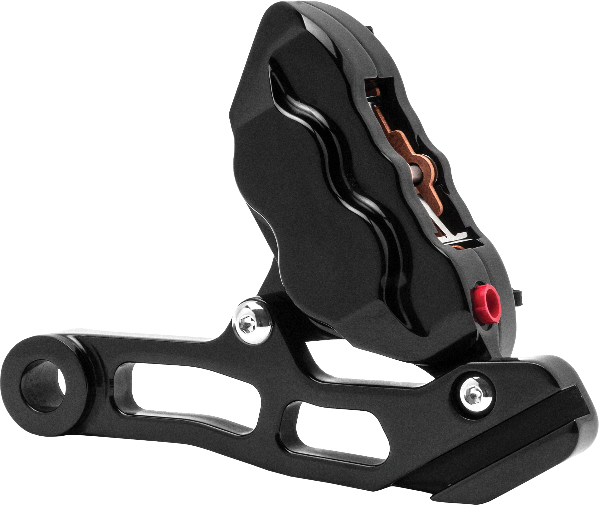 HAWG HALTERS INC 4 PIST REAR CALIPER KIT BLACK ST 84-99