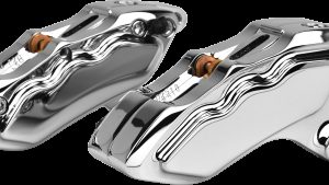 HAWG HALTERS INC 6 PIST FRONT DUAL CALIPER KIT CHROME W/ 11.8" ROTOR