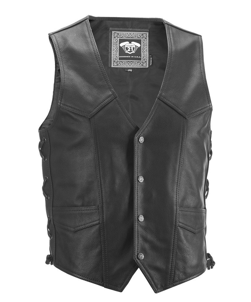 HIGHWAY 21 SIX SHOOTER VEST BLACK XL