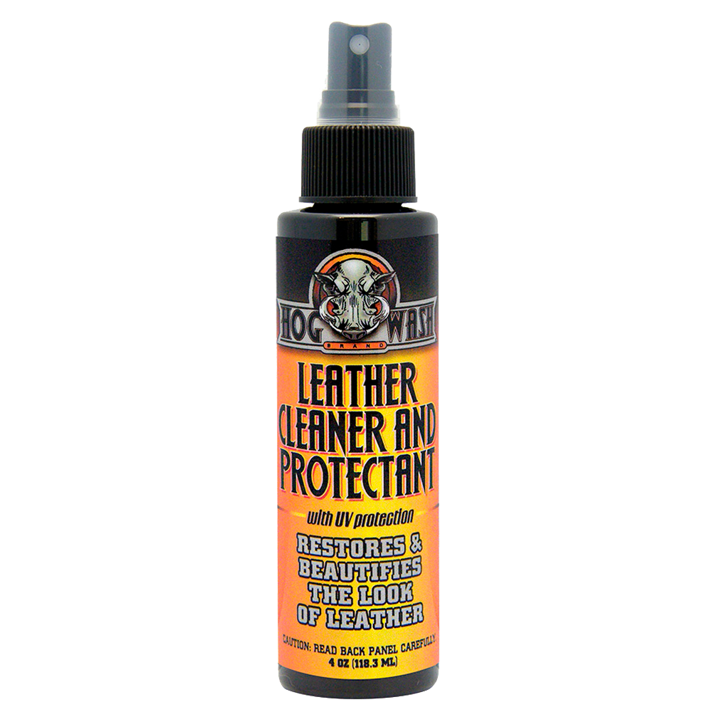 HOG WASH LEATHER CLEANER & PROTECTANT W/UV PROTECTION 4OZ