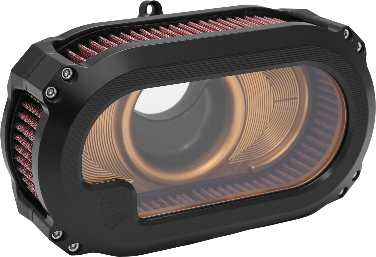 KENS FACTORY NL AIR CLEANER W/GLASS BLKW/GOLD CVO `23 RG FLHX `24