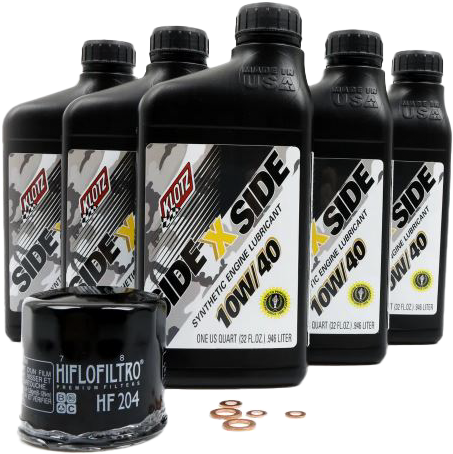 KLOTZ SIDEXSIDE OIL CHANGE KIT 10W40 /W OIL FILTER YAM