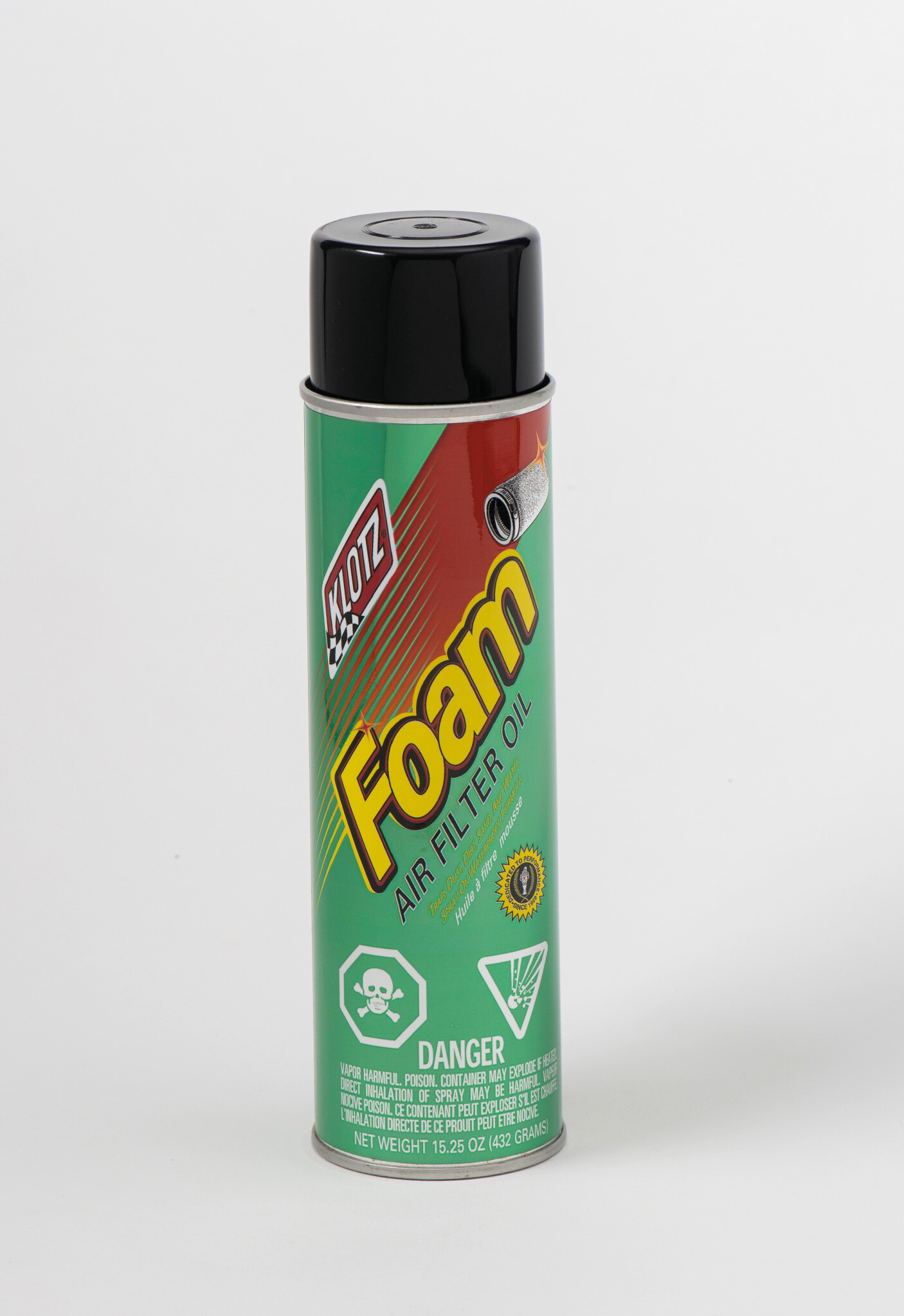 KLOTZ FOAM FILTER OIL 15.25OZ AEROSOL
