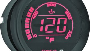 KOSO HD-02T 2'' OIL TEMP GAUGE BLACK BEZEL