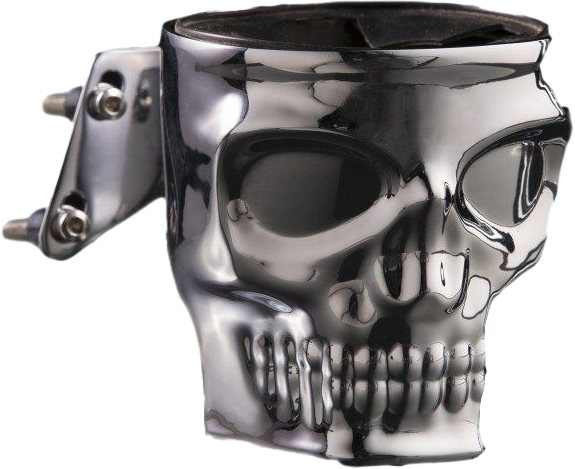 KRUZER KADDY SKULL PERCH MOUNT HOLDER CHROME