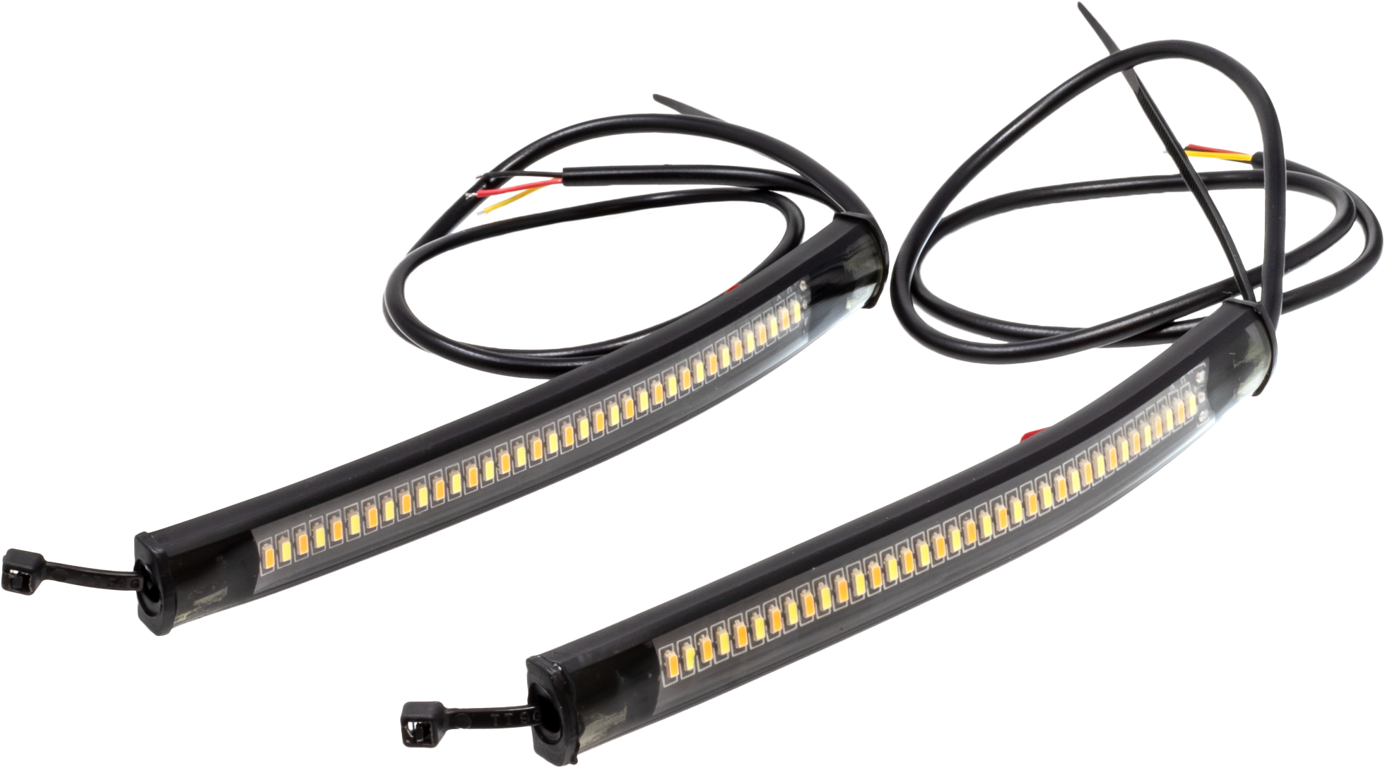 LETRIC LIGHTING CO FLEXIBLE LED STRIP FORK TUBE SWITCHBACK WHITE/AMBER