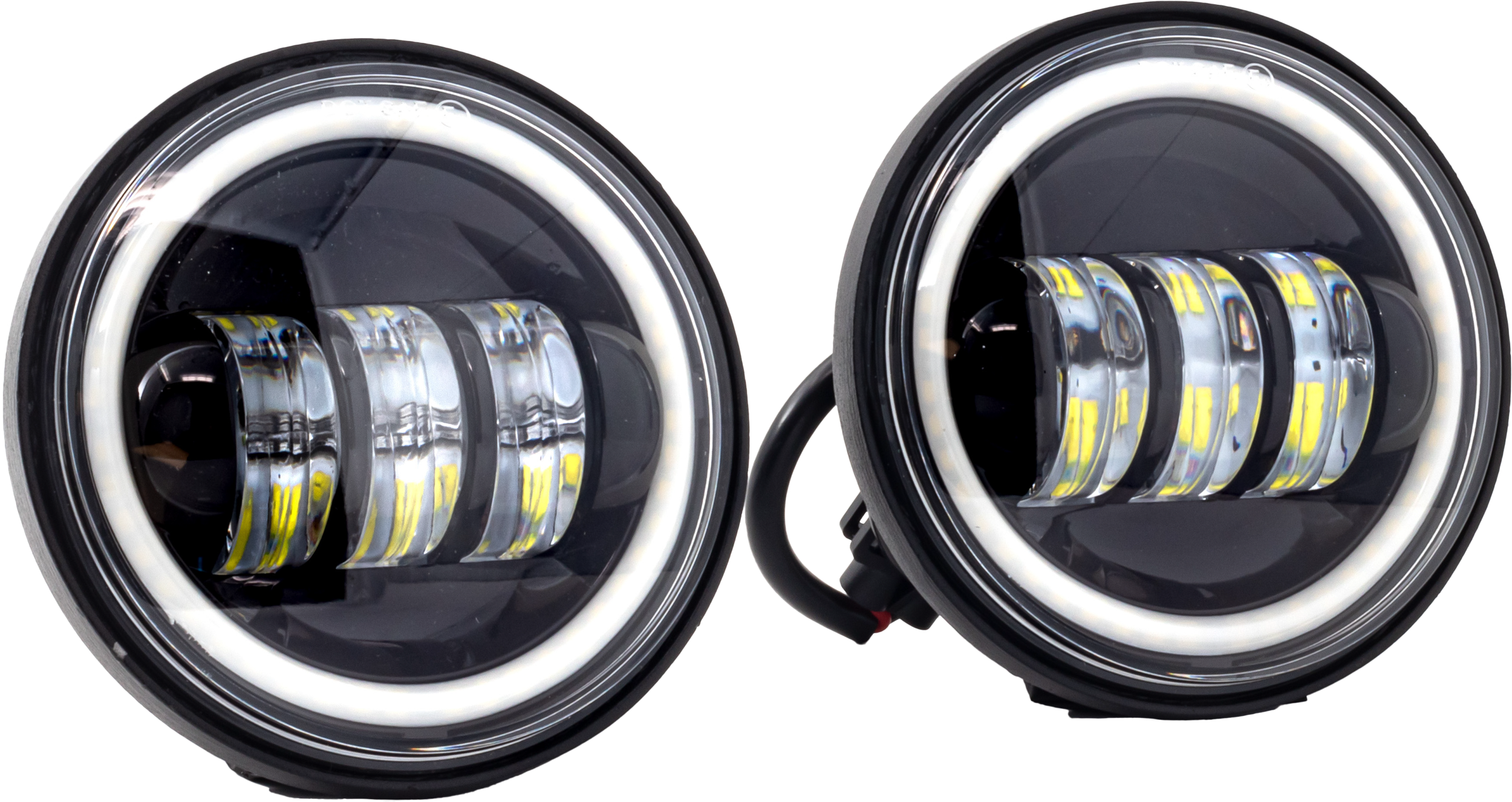 LETRIC LIGHTING CO 4.5" LED PASSING LIGHTS HALO BLACK