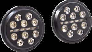 LETRIC LIGHTING CO 4.5" LED PASSING LGTS BUCKSHOT BLACK
