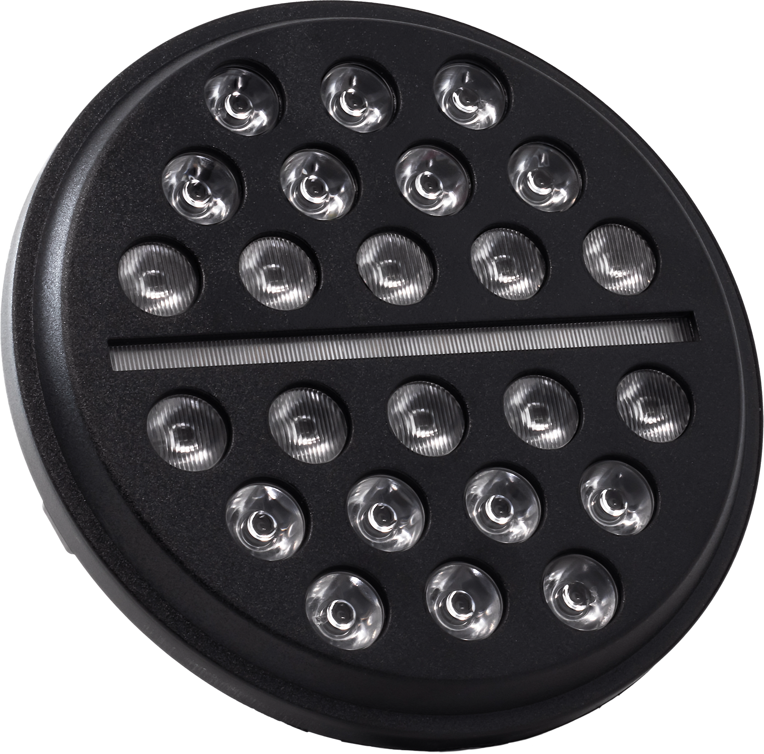 LETRIC LIGHTING CO 7" LED BUCKSHOT MINI-MULTI BLACK W/ MNT ADAPTER