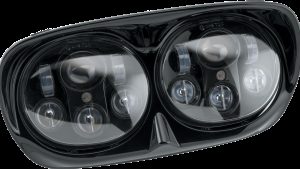 LETRIC LIGHTING CO LED HEADLIGHT BLK/BLK FLTR `98-13