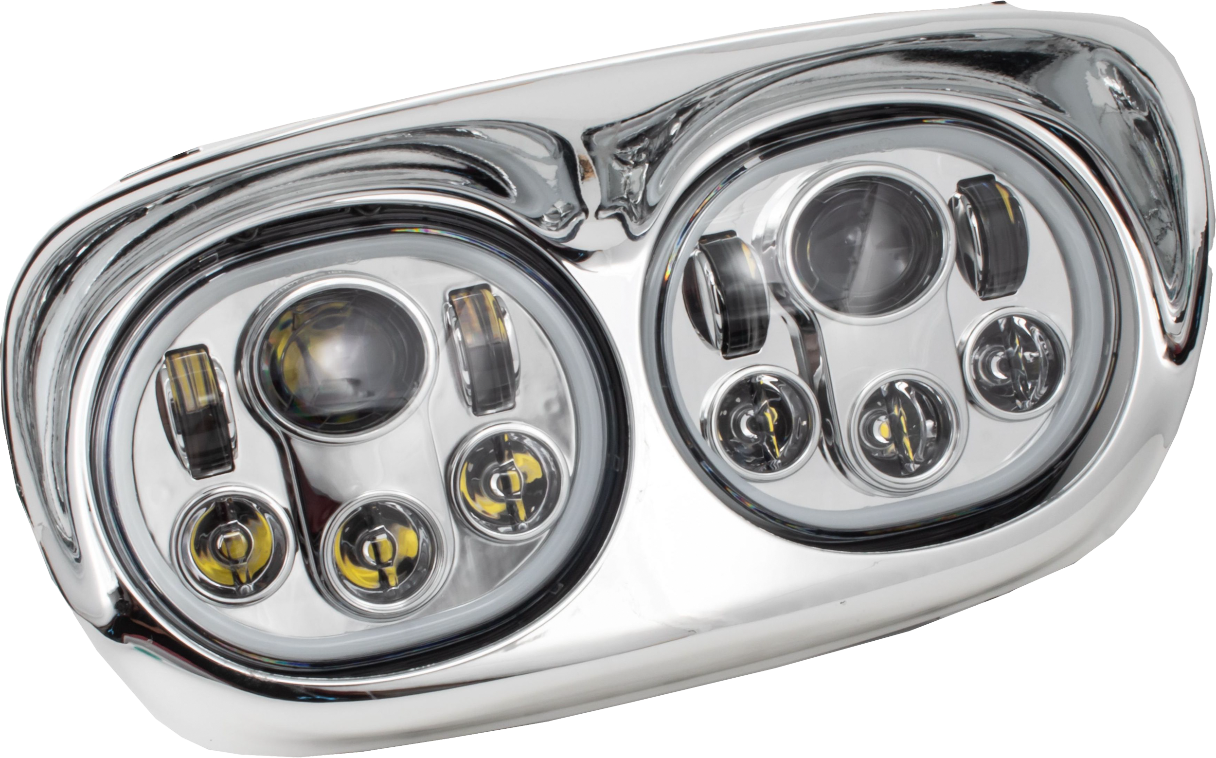 LETRIC LIGHTING CO LED HEADLIGHT CHR/CHR HALO FLTR `98-13