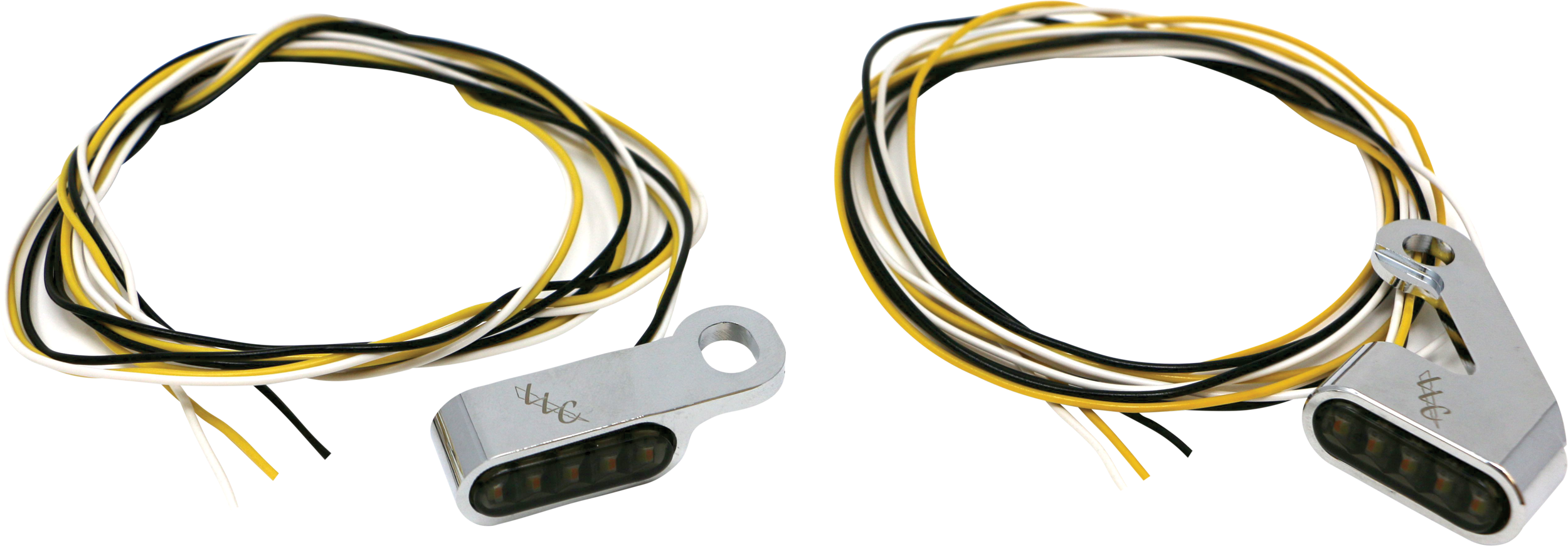 LETRIC LIGHTING CO SWITCHBACK LED TURN SIGNAL CHROME WHITE RUN/AMBER TURN