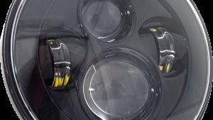 LETRIC LIGHTING CO 7" LED HEADLIGHT BLACK INDIAN