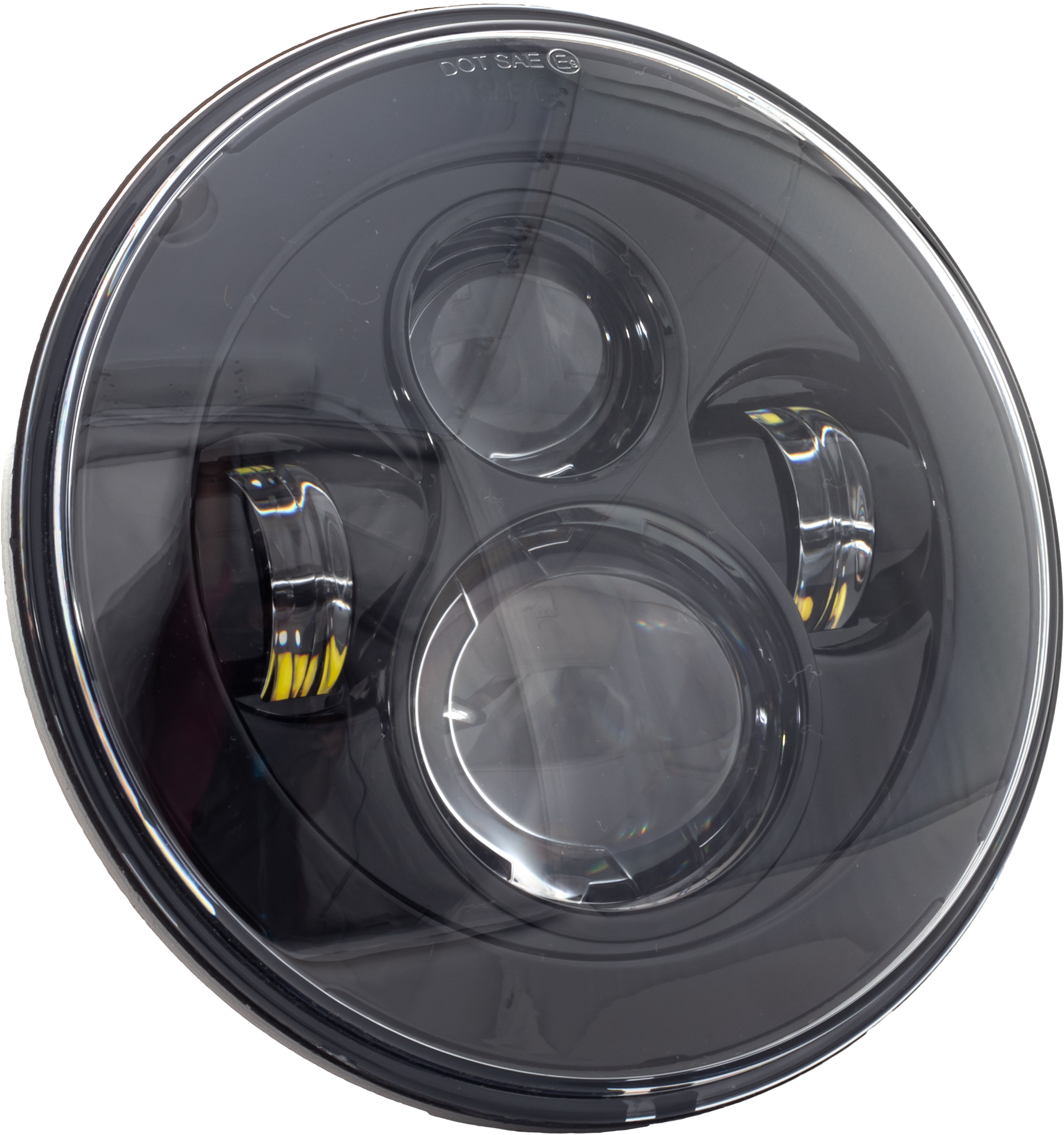 LETRIC LIGHTING CO 7" LED HEADLIGHT BLACK INDIAN