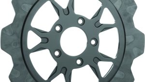 LYNDALL BRAKES B-52 RR 11.8 ROTOR 7MM BLK/BLACK CROWN CUT