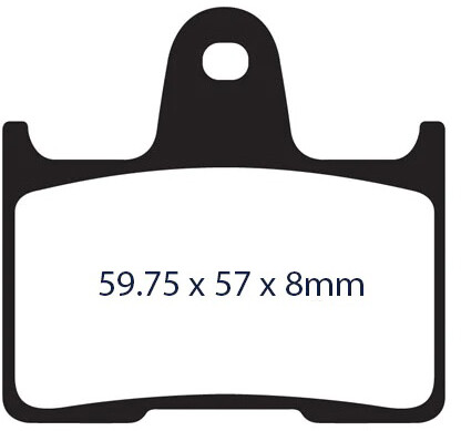 LYNDALL BRAKES BRAKE PAD Z+ REAR `14-UP SPORTSTER