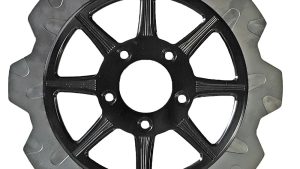 LYNDALL BRAKES HIGH CARBON STEEL PHOENIX FRONT ROTOR BLACK 11.5"