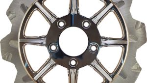 LYNDALL BRAKES HIGH CARBON STEEL PHOENIX REAR ROTOR CHROME 11.5"