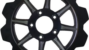 LYNDALL BRAKES HIGH CARBON STEEL PHOENIX REAR ROTOR BLACK 11.5"