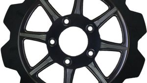 LYNDALL BRAKES HIGH CARBON STEEL PHOENIX REAR ROTOR BLACK 11.8"