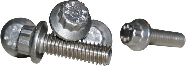 LYNDALL BRAKES 12 POINT REAR ROTOR BOLTS MACHINED FINISH 3/8-16X1