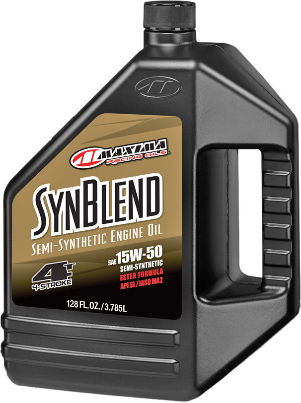 MAXIMA SYNTHETIC BLEND MOTOR OIL 4T 15W50 1GAL 4/CASE